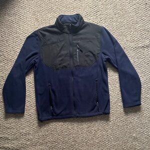 Men's Black and Blue Jacket
